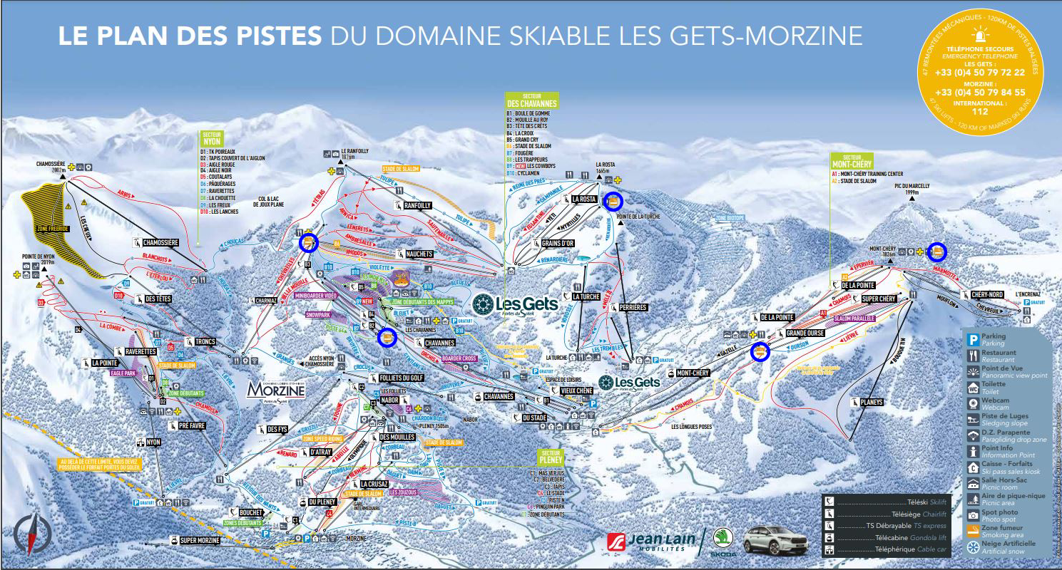 les zones fumeurs du domaine des gets