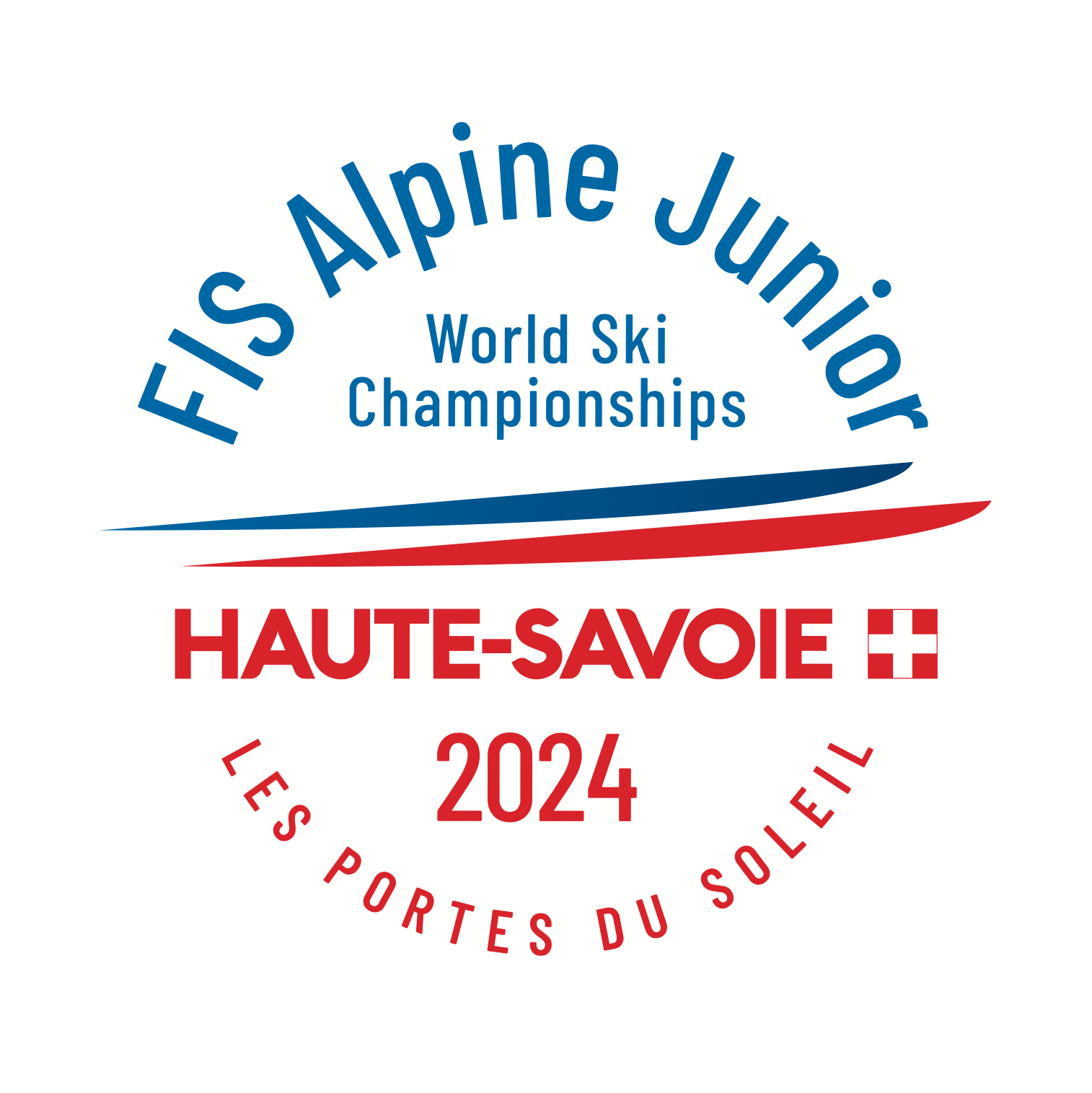 affiche officielle FIS alpine junior 2024 les gets