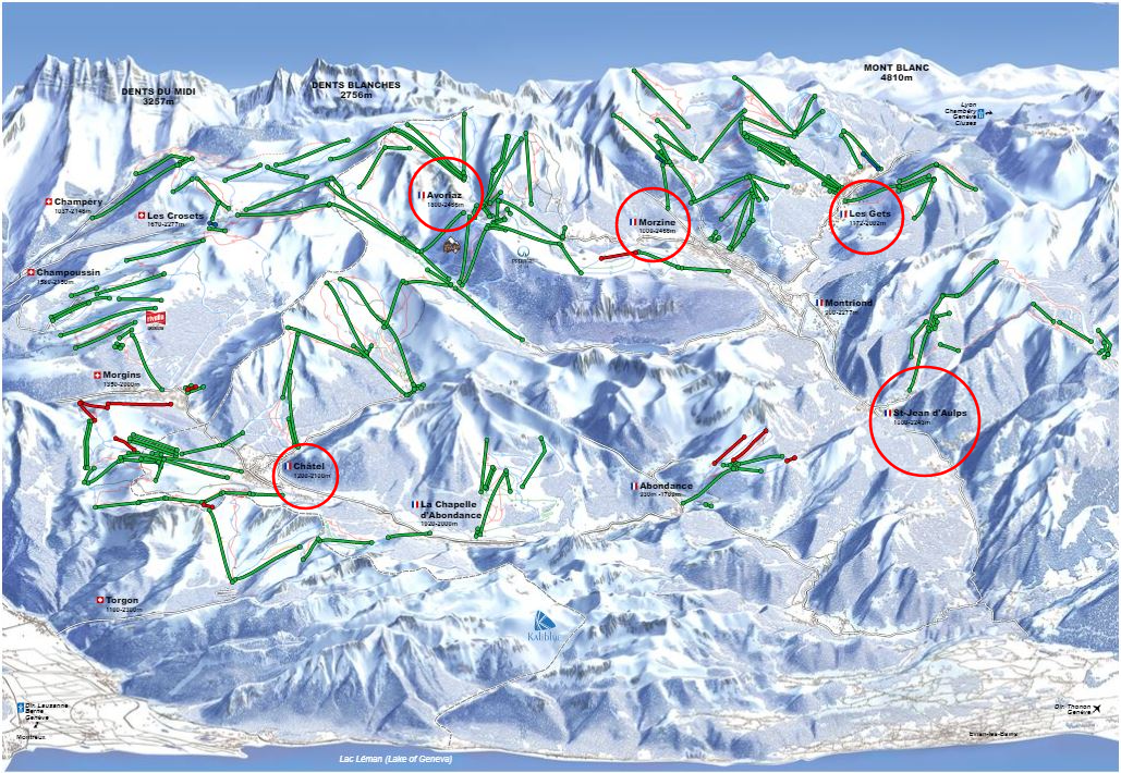 plan piste FIS mondial junior alpin 2024 les gets