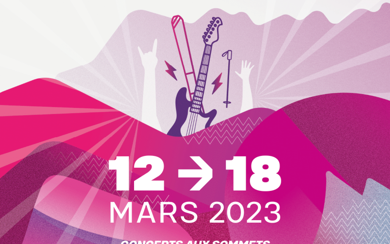 Affiche rock the piste Haute-Savoie