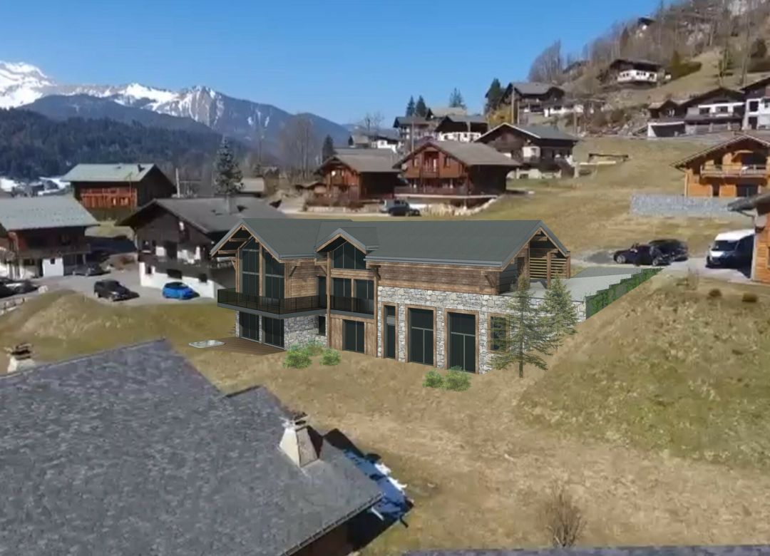 CHAMOUE PROMOTION - Les Gets - Programme immobilier Le Hameau des Cornuts - Vue extérieure