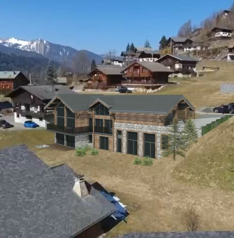 CHAMOU&Eacute; PROMOTION - Les Gets - Programme immobilier Le Hameau des Cornuts - Vue ext&eacute;rieure